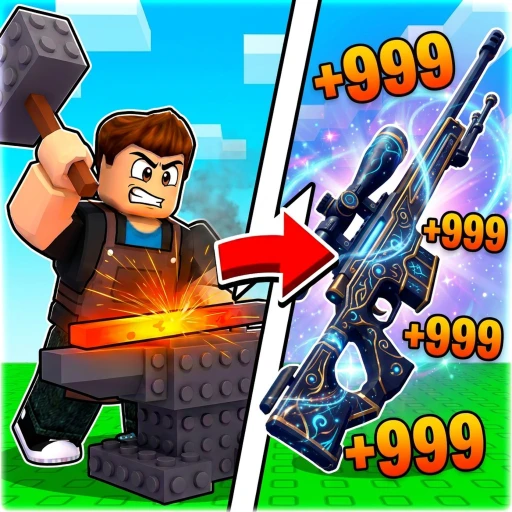 +1 Gun Forge Roblox game