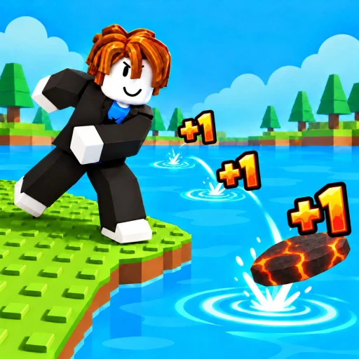 +1 Stone Skipping Roblox game