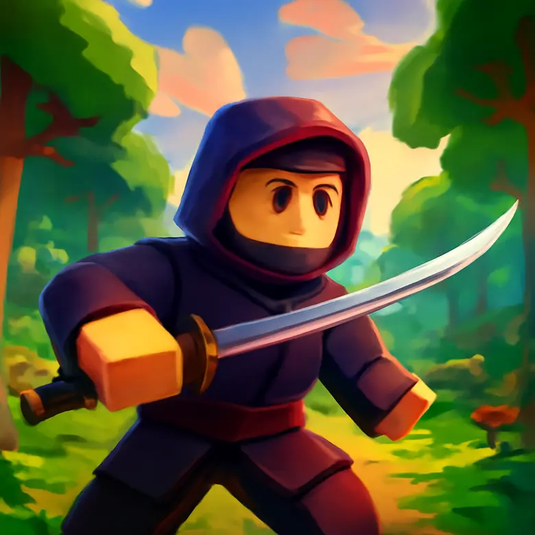 99 Nights in the Forest Best Weapons  - Top 10 Ranked gameplay illustration - 10. Katana (Assassin Class)