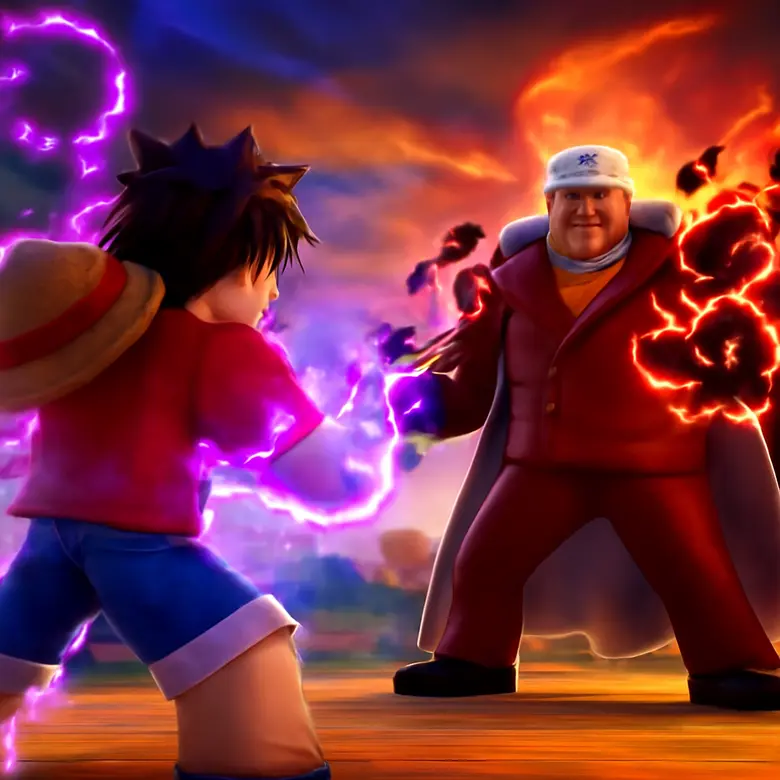 A One Piece Game — boss fight with Haki abilities active