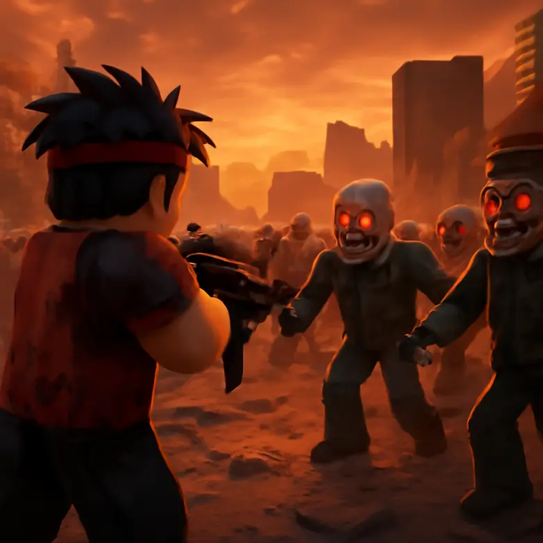 Anime Apocalypse late-wave zombie horde gameplay showing elite zombies