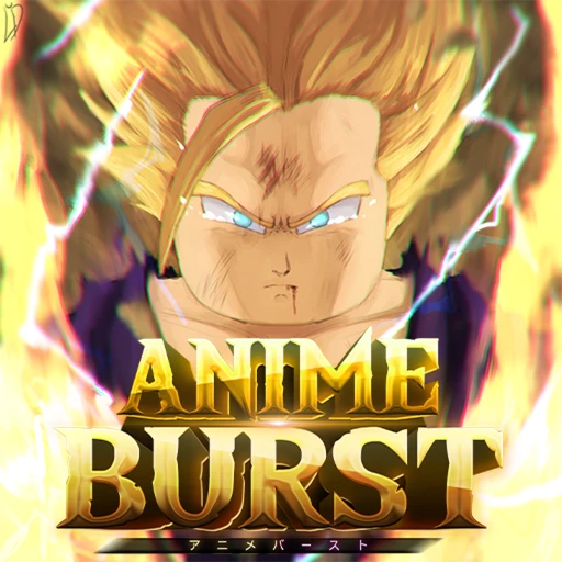 Anime Burst gameplay showing turn-based combat with anime characters on Roblox
