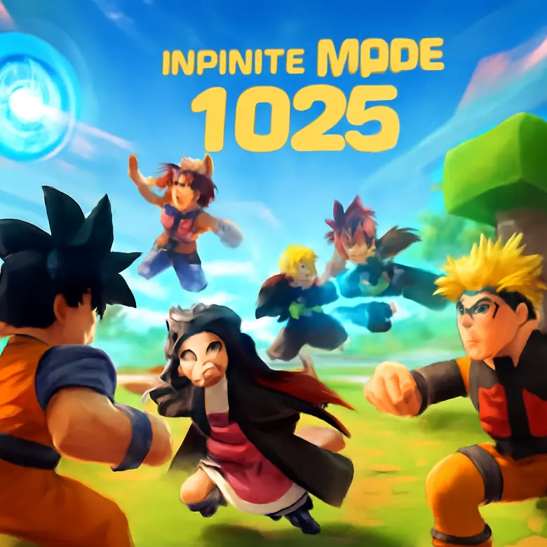 Infinite Mode gameplay in Anime Dimensions Simulator showing a high wave number with multiple anime characters fighting