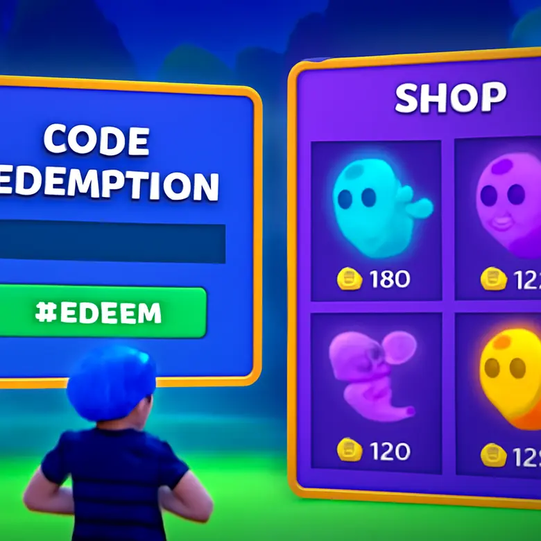 Anime Ghosts code redemption screen and shop interface