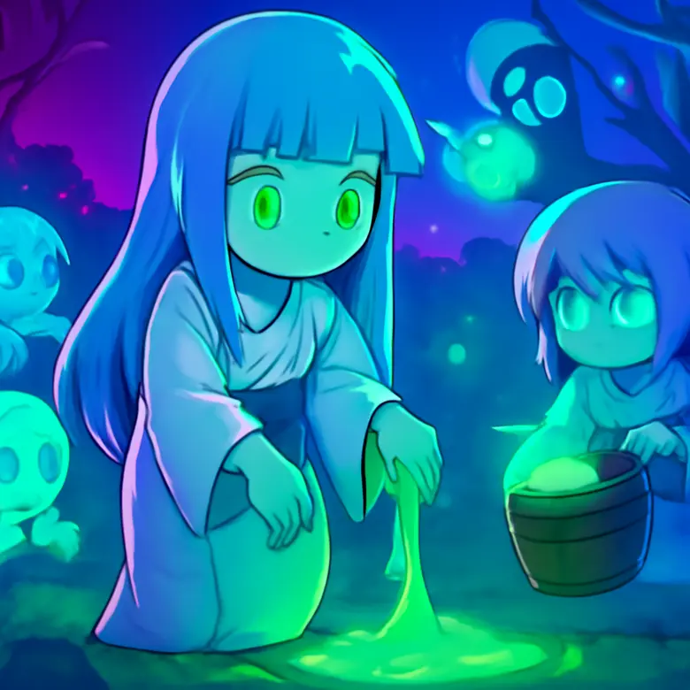 Anime Ghosts energy farming and ectoplasm collection