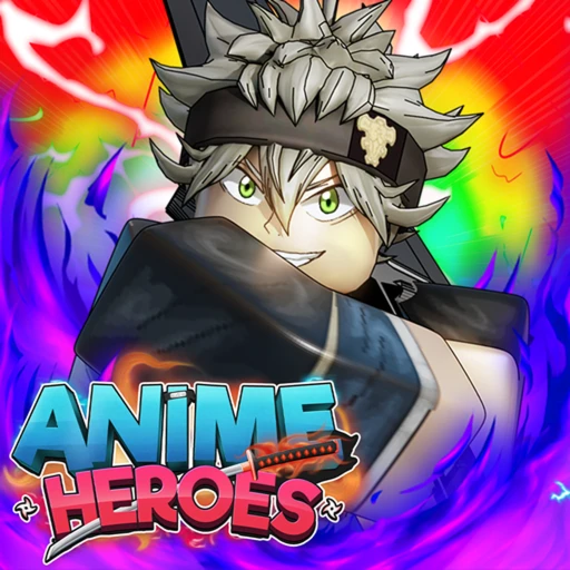 Anime Hero Simulator gameplay on Roblox showing hero training and transformation mechanics