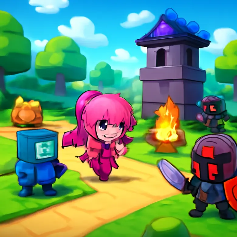Anime World Tower Defense unit deployment on a tower defense map