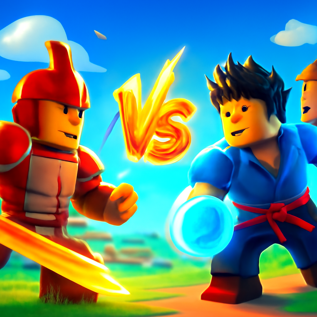 Arise Ragnarok gameplay next to Blox Fruits gameplay