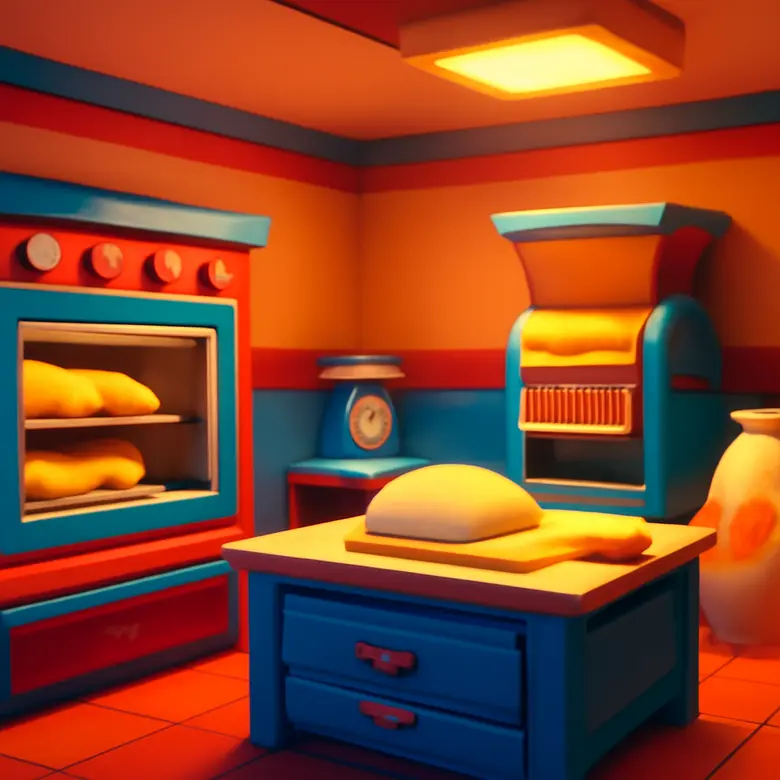 Bake or Die Roblox diner interior showing oven, shredder, and baking station