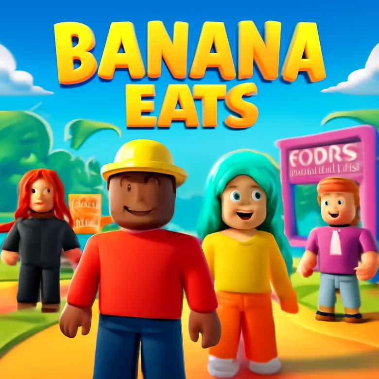 Banana Eats lobby showing player skins and the codes button