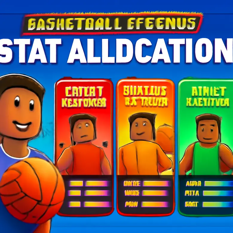 Basketball Legends stat allocation screen showing different build options