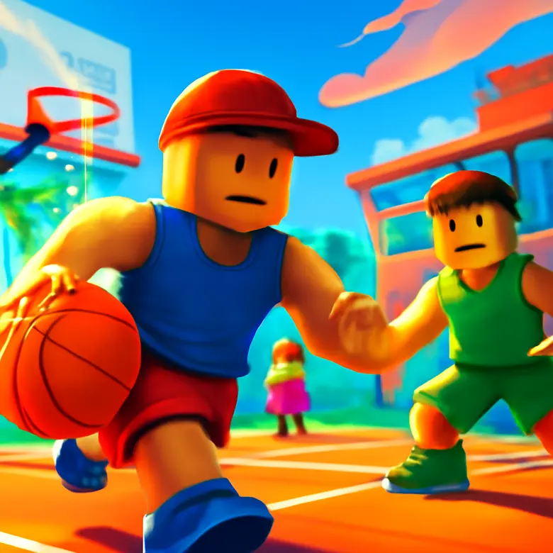 Basketball Zero 5v5 anime basketball match gameplay on Roblox