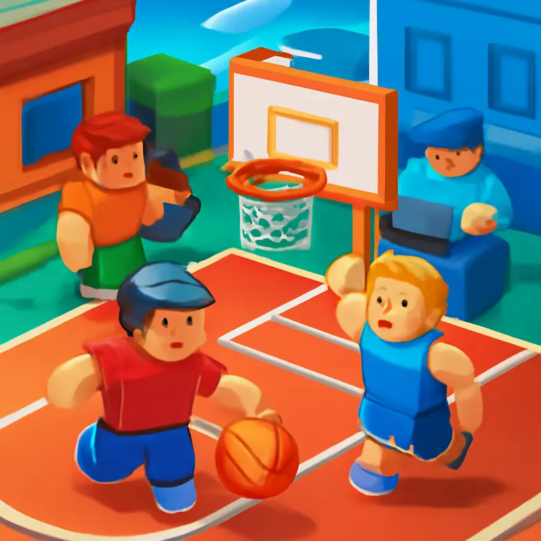 Basketball Zero style selection screen showing anime character abilities and stats