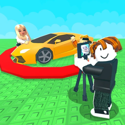 Be a YouTuber Roblox gameplay showing a YouTube studio tycoon plot