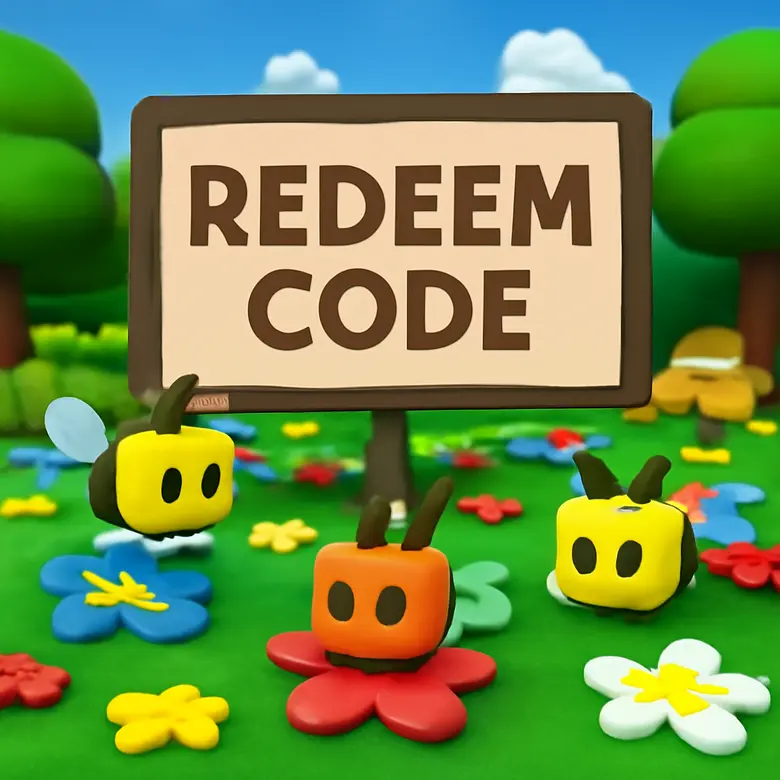 Bee Swarm Simulator code redemption screen showing where to enter promo codes
