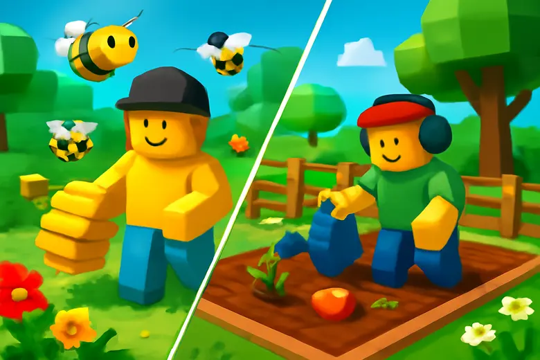 Bee Swarm Simulator vs Grow a Garden  — Which Roblox Game Is Better? illustration - Gameplay — What Do You Actually Do?