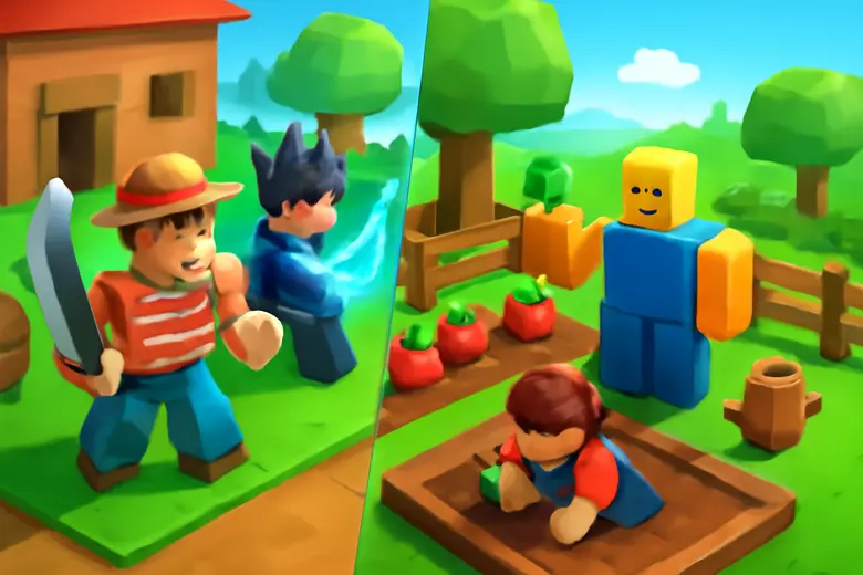 Blox Fruits vs Grow a Garden  — Which Roblox Game Is Better? illustration - Gameplay — What Do You Actually Do?