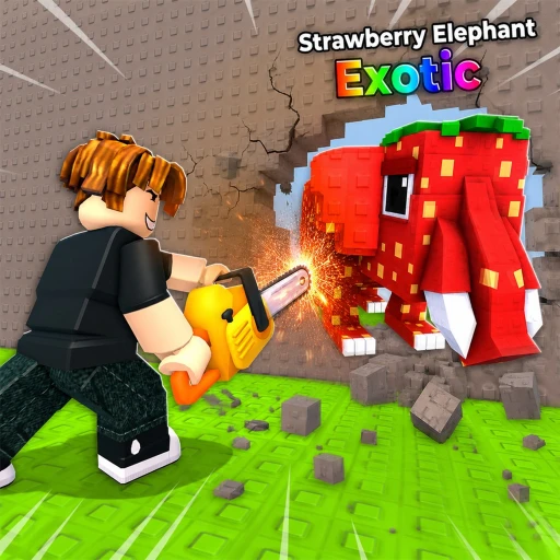 Chainsaw for Brainrots Roblox brainrot clicker and wall-breaking game