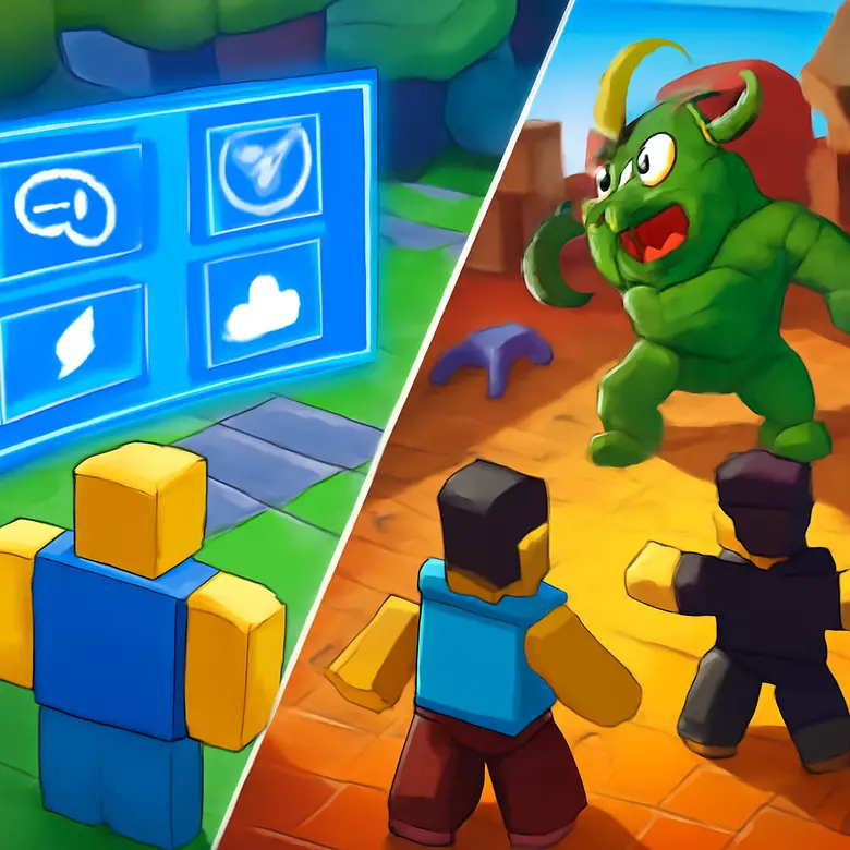 Choose An Ability vs Bizarre Lineage  — Which Roblox Fighting Game Should You Play? illustration - Gameplay — Two Very Different Paths to PvP