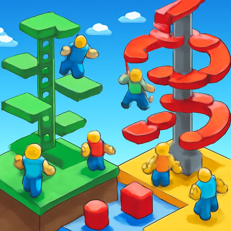Climb and Jump Tower vs Tower of Hell  — Which Roblox Obby Is Better? illustration - Gameplay Overview