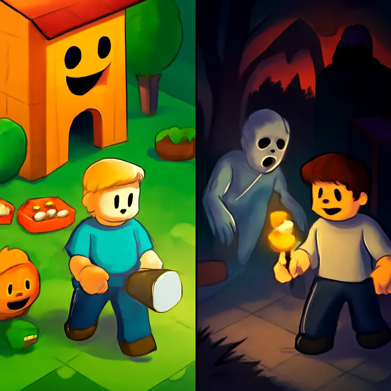 Dandy's World vs Forsaken  -- Which Roblox Horror Game Deserves Your Time? illustration - Gameplay and Horror Style