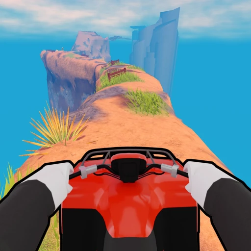 Dangerous ATV Driving Roblox off-road obstacle driving game