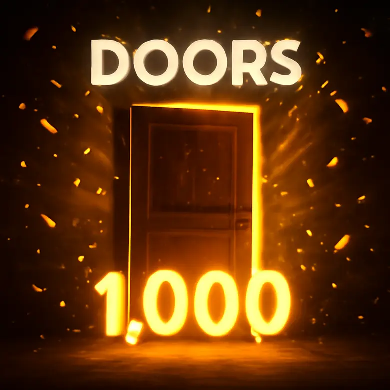 DOORS game lobby showing the store and code redemption area