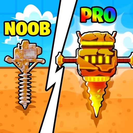 Drill Digging Simulator on Roblox - player drilling through underground layers with equipped pets