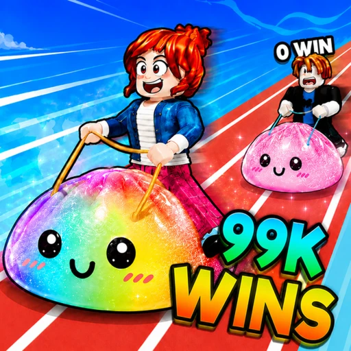 Dumpling Squishy Race on Roblox hub page hero image