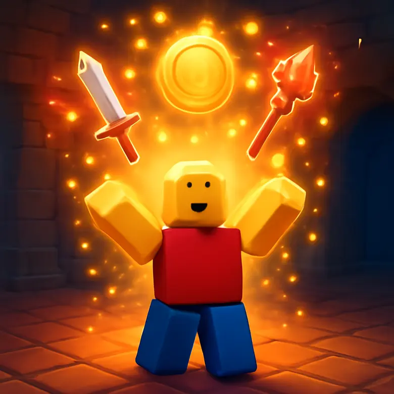 Dungeon Quest Tier List  - Best Weapons & Spells Ranked rewards illustration - C Tier &mdash; Average Weapons