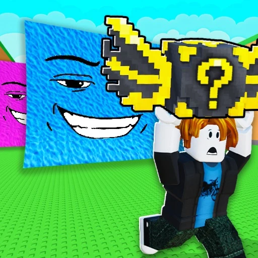 Escape Waves For Lucky Blocks on Roblox - gameplay showing Lucky Block collection and wave survival