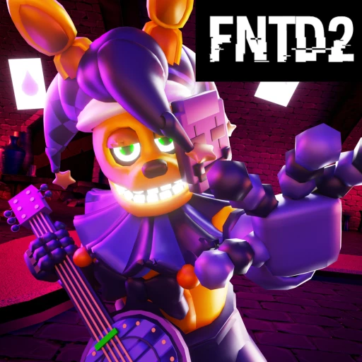 Five Nights TD 2 gameplay showing FNAF animatronics defending a path against waves of enemies