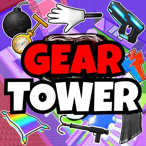 Gear Slap Tower Roblox troll obby climb and slap other players with gears