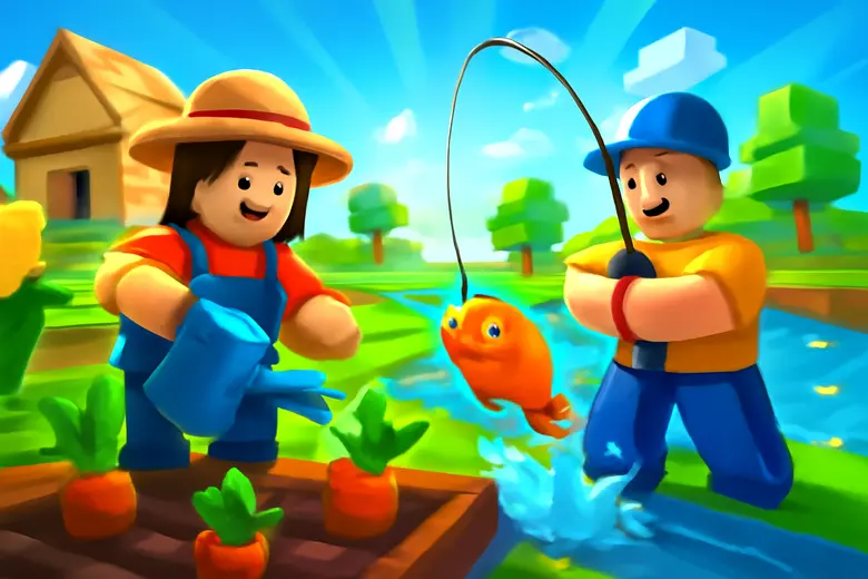 Grow a Garden vs Fish It!  — Which Roblox Game Is Better? gameplay illustration - Grow a Garden vs Fish It! — Quick Stats (2026)