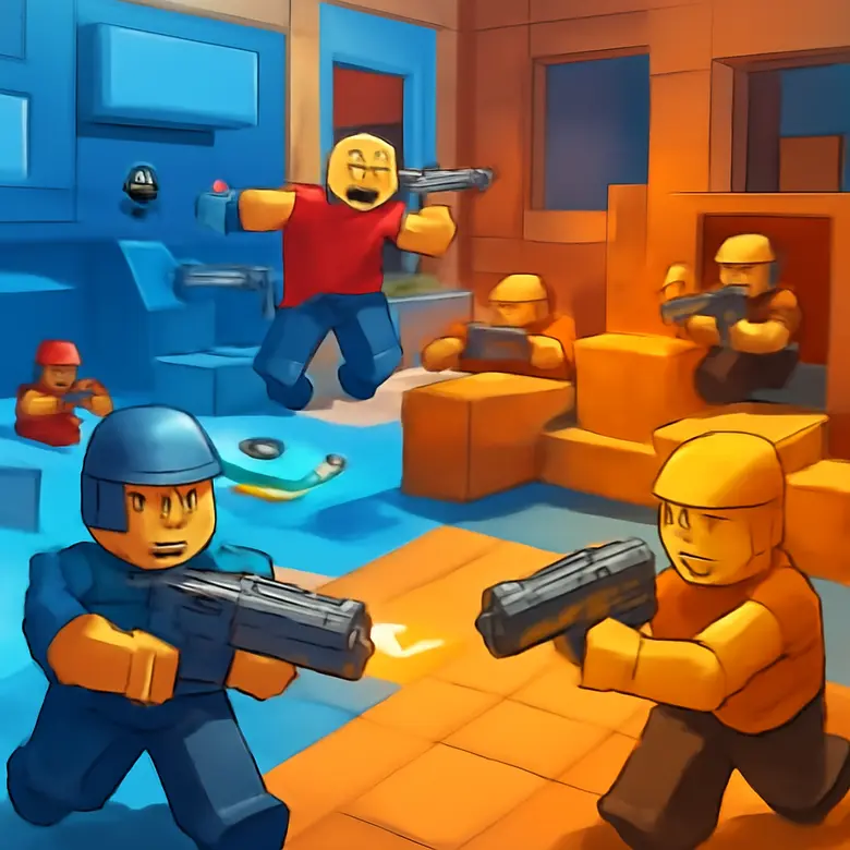 Roblox FPS weapon loadout comparison illustration