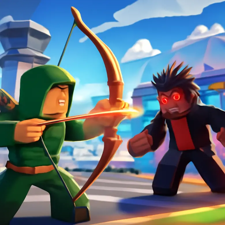 Mad City Update April 2026 - Archer Hero, Rykou Villain & Airport Revamp gameplay illustration - New Hero: Archer