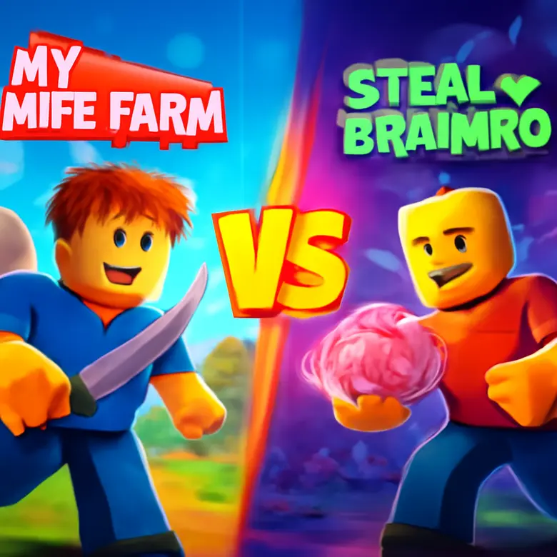 My Knife Farm vs Steal a Brainrot  -- Which Roblox Game Is Better? gameplay illustration - Quick Stats Comparison