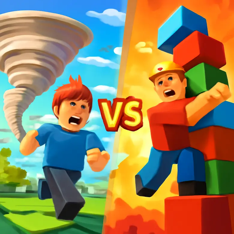 Natural Disaster Survival vs Tower of Hell  — Which Roblox Game Is Better? gameplay illustration - Quick Stats Comparison