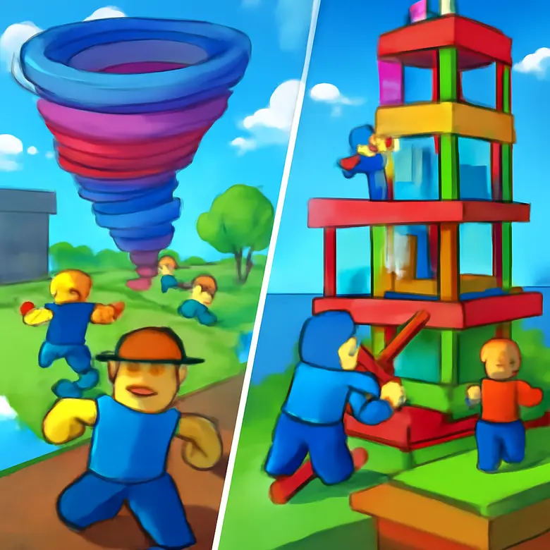 Natural Disaster Survival vs Tower of Hell  — Which Roblox Game Is Better? illustration - Gameplay Overview