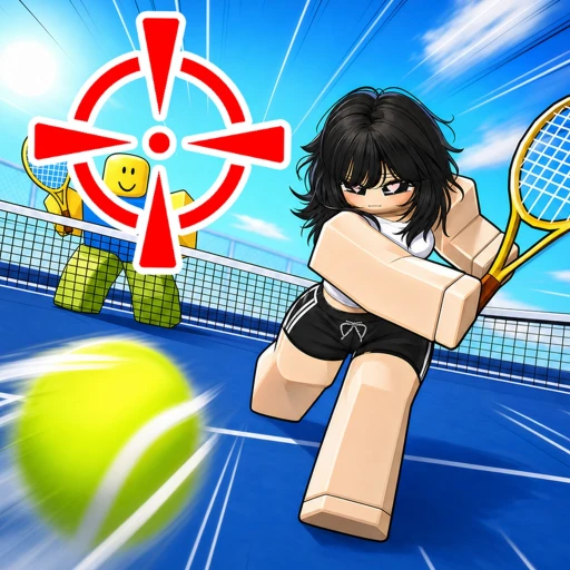 Neo Tennis Roblox arcade tennis match on court