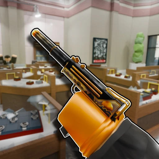 Notoriety Roblox heist gameplay showing players in a co-op bank robbery