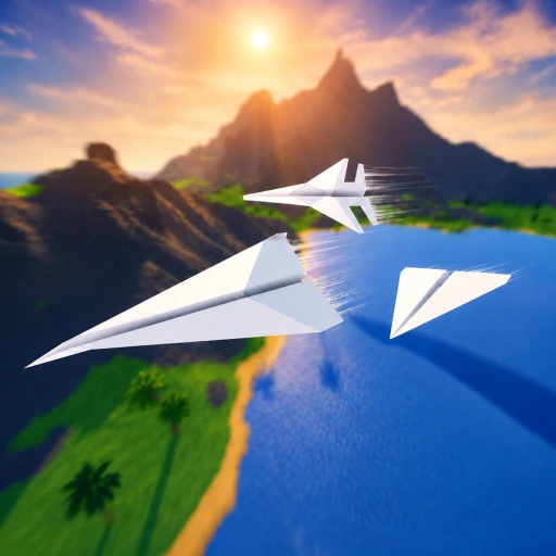 Paper Planes Roblox flying through courses