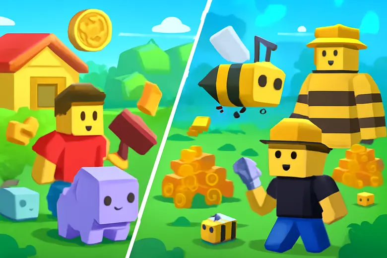 Pet Simulator 99 vs Bee Swarm Simulator  — Which Roblox Game Is Better? illustration - Gameplay — What Do You Actually Do?