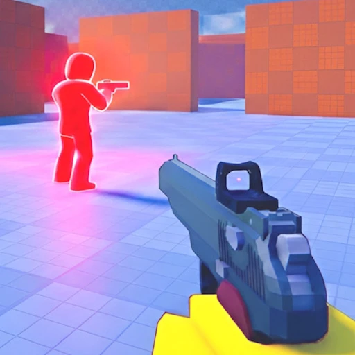 Pistol Arena Roblox one-hit-kill FFA deathmatch gameplay with pistol combat