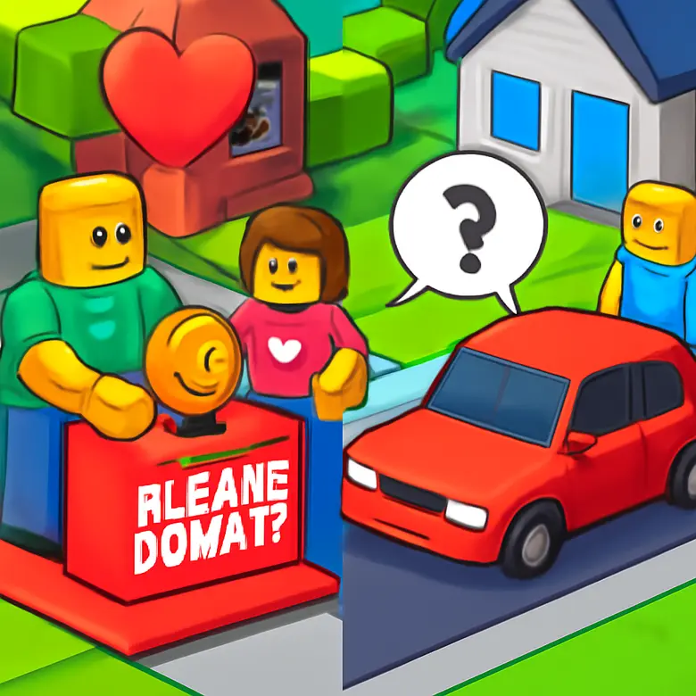 Pls Donate vs Brookhaven RP  -- Which Social Game Wins? illustration - Gameplay -- What Do You Actually Do?