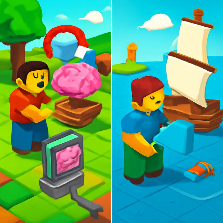 Reel a Brainrot vs Open Sea for Brainrots  -- Which Roblox Game Is Better? illustration - Gameplay and Core Mechanics