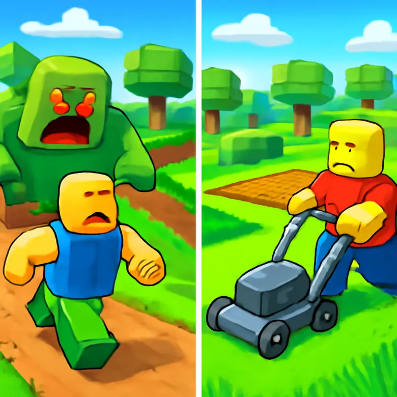 Run For Brainrots vs Cut Grass for Brainrots  - Which Is Better? illustration - Gameplay &mdash; How Each Game Plays