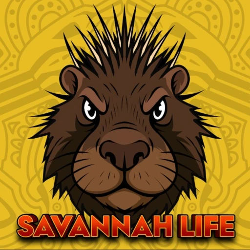 Savannah Life gameplay showing lions and elephants roaming the African savannah in Roblox