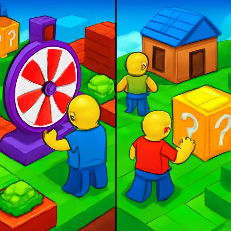 Spin a Brainrot vs Be a Lucky Block  -- Which Roblox Game Is Better? illustration - Gameplay and Core Loop