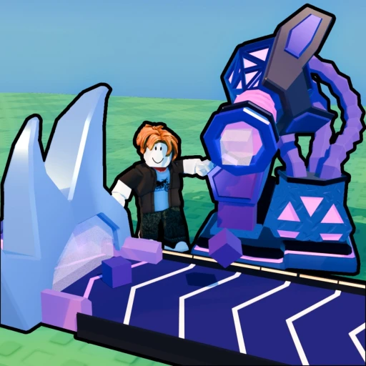 The Everything Factory Roblox game hub hero image showing industrial factory gameplay